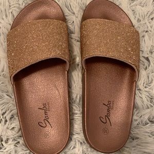 Size 10 Rose Gold Sandals